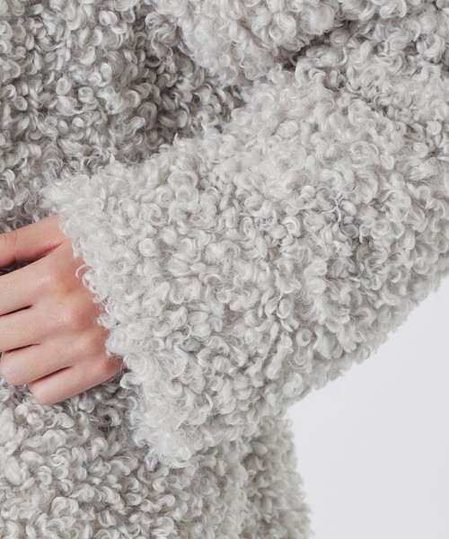 LOVELESS（ラブレス）の「【UNISEX】カルガンラムライクファーブルゾン（ブルゾン・メンズ・ブラック/ブラウン系その他5/ライトグレー・M/L）」の21枚目の写真