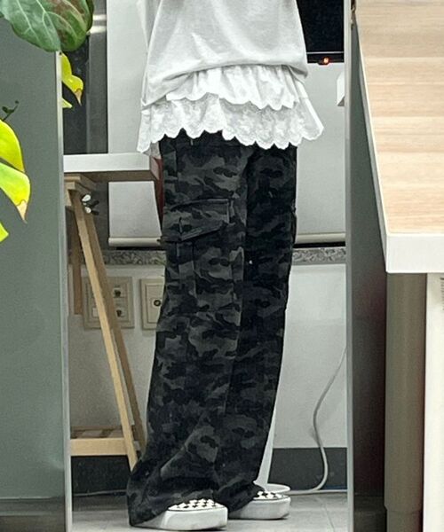 THE GREEN LAB（ザグリーンラボ）の「カモミリタリーカーゴパンツ[カモブラック]（その他パンツ・レディース・その他・SMALL/MEDIUM）」の9枚目の写真