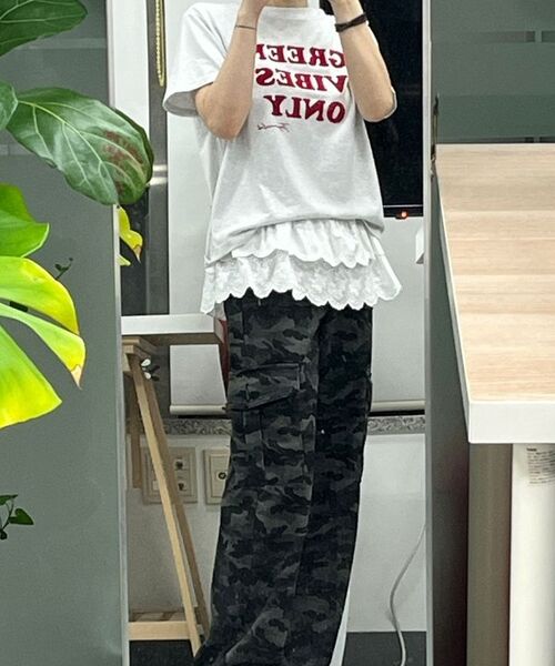 THE GREEN LAB（ザグリーンラボ）の「カモミリタリーカーゴパンツ[カモブラック]（その他パンツ・レディース・その他・SMALL/MEDIUM）」の8枚目の写真