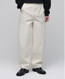 ツイストセミバルーンデニムパンツ[クリーム]