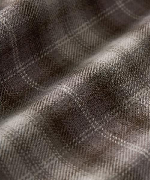 TOFFEE(トフィー)の「オンブレチェックシャツ (ブラウンパープル)(シャツ/ブラウス・メンズ・その他・MEDIUM/LARGE/X-LARGE)」の8枚目の写真