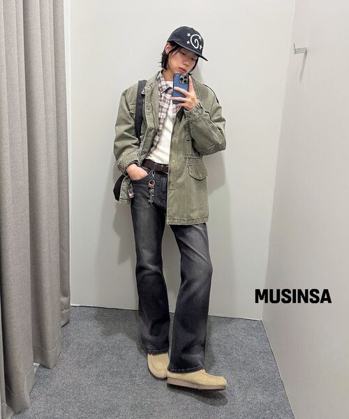 TOFFEE(トフィー)の「オンブレチェックシャツ (ブラウンパープル)(シャツ/ブラウス・メンズ・その他・MEDIUM/LARGE/X-LARGE)」の9枚目の写真