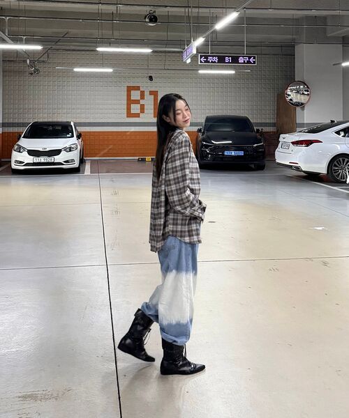 TOFFEE(トフィー)の「オンブレチェックシャツ (ブラウンパープル)(シャツ/ブラウス・メンズ・その他・MEDIUM/LARGE/X-LARGE)」の12枚目の写真