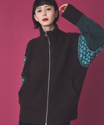 THE GOODLAND MARKET | cwtch　MIX PATTERND KNIT(ニット/セーター)
