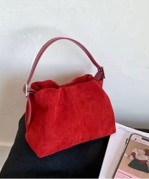 ammy.（エイミードット）の「【 ammy. / エイミードット 】 2way ギャザー ミニショルダーバッグ（ショルダーバッグ・レディース・イエロー/ダークブラウン/レッド・FREE）」の4枚目の写真