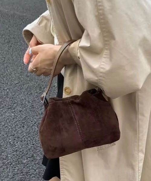 ammy.（エイミードット）の「【 ammy. / エイミードット 】 2way ギャザー ミニショルダーバッグ（ショルダーバッグ・レディース・イエロー/ダークブラウン/レッド・FREE）」の16枚目の写真