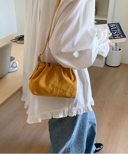 ammy.（エイミードット）の「【 ammy. / エイミードット 】 2way ギャザー ミニショルダーバッグ（ショルダーバッグ・レディース・イエロー/ダークブラウン/レッド・FREE）」の21枚目の写真