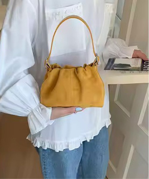 ammy.（エイミードット）の「【 ammy. / エイミードット 】 2way ギャザー ミニショルダーバッグ（ショルダーバッグ・レディース・イエロー/ダークブラウン/レッド・FREE）」の22枚目の写真