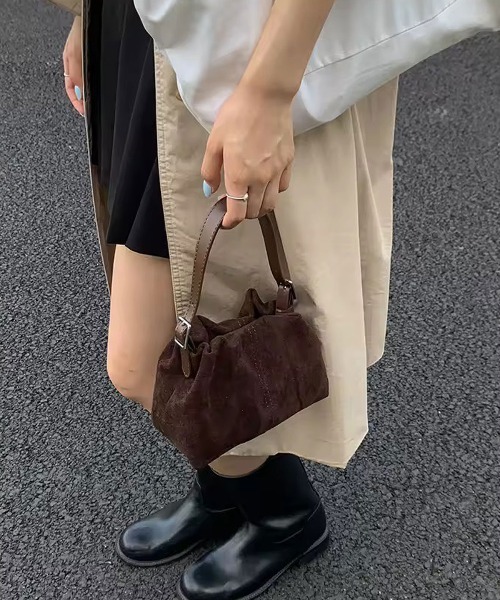 ammy.（エイミードット）の「【 ammy. / エイミードット 】 2way ギャザー ミニショルダーバッグ（ショルダーバッグ・レディース・イエロー/ダークブラウン/レッド・FREE）」の15枚目の写真