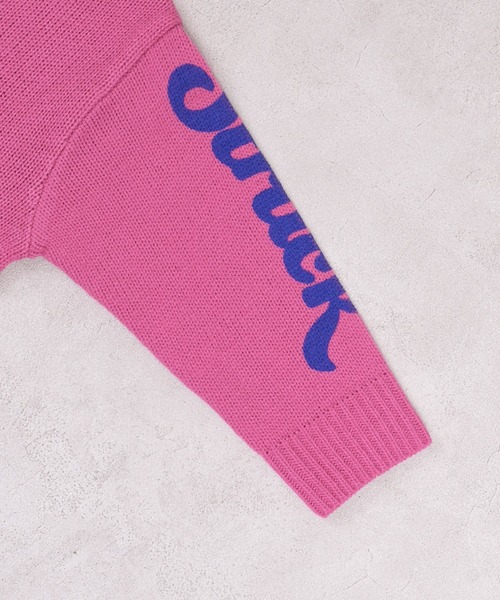 MARKEY'S（マーキーズ）の「クルーネックプリントセーター（ニット/セーター・キッズ・オフホワイト/ブルー/ピンク・S/M/L/LL）」の6枚目の写真