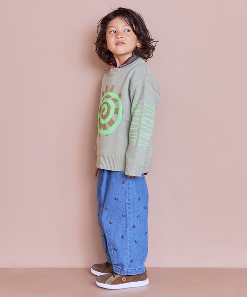 MARKEY'S（マーキーズ）の「クルーネックプリントセーター（ニット/セーター・キッズ・オフホワイト/ブルー/ピンク・S/M/L/LL）」の19枚目の写真