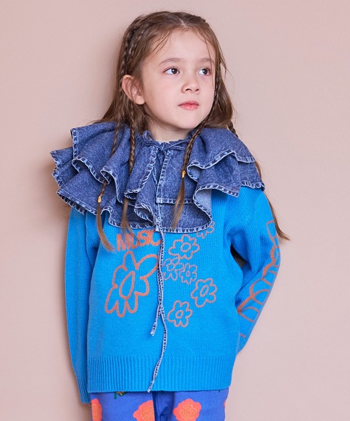 MARKEY'S（マーキーズ）の「クルーネックプリントセーター（ニット/セーター・キッズ・オフホワイト/ブルー/ピンク・S/M/L/LL）」の22枚目の写真