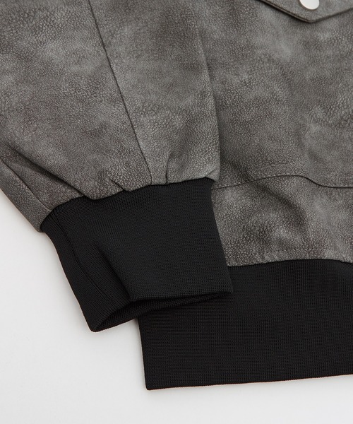 improves(インプローブス)の「スエード調 MA-1 ジャケット(MA-1・メンズ・ブラック/グレー・MEDIUM/LARGE)」の16枚目の写真