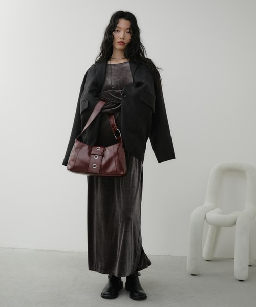 バックオープンベロアロングワンピース（ワンピース）｜Aunt Marie's