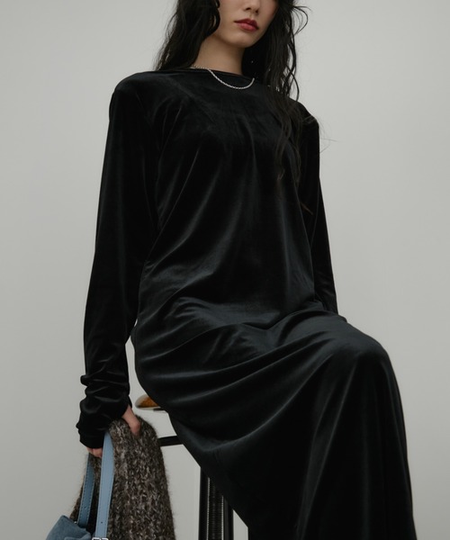 に*む様 アンドマリーANDMARY ベロア生地ワンピース mdl_1_eaed5604