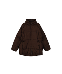 LAP（ラップ）の「(ダック)ハイネックニット配色ヒップ丈ダウン AR4ENB61（ダウンジャケット/コート）」