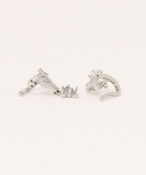 Burner（バーナー）の「【Sonu jewelry（ソヌジュエリー）】スターチャーム ビジューイヤーカフ 2点セット oku-ecuf-3-7（イヤーカフ・レディース・シルバー・FREE）」の8枚目の写真