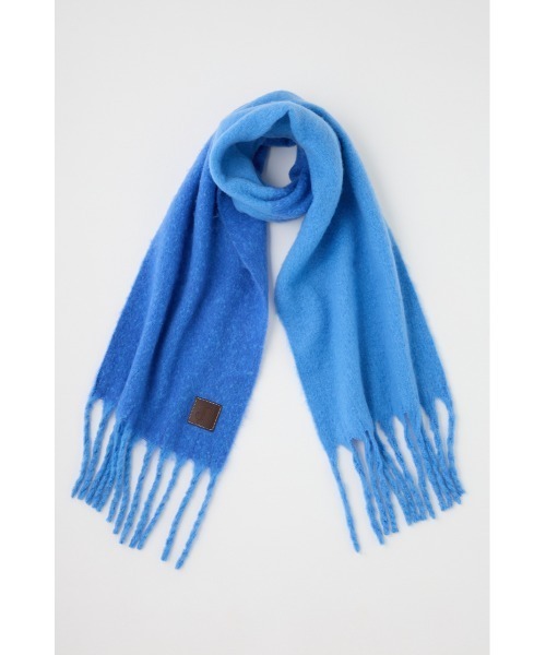 SLY（スライ）の「2WAY BIG MUFFLER Ⅱ ツーウェイ ビッグ マフラー ツー 秋服 冬服（マフラー・レディース・ブルー/レッド・FREE）」の4枚目の写真