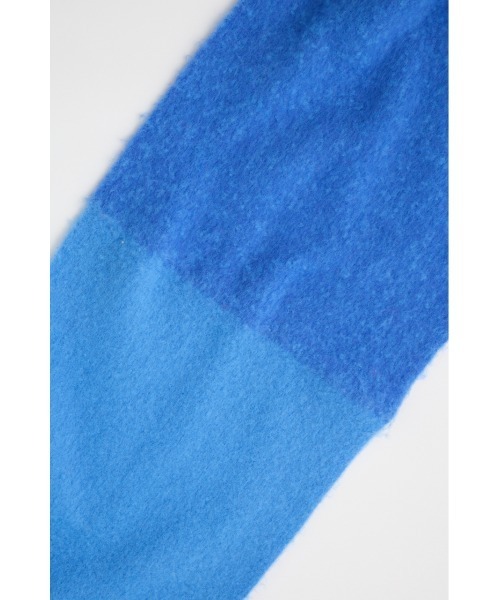 SLY（スライ）の「2WAY BIG MUFFLER Ⅱ ツーウェイ ビッグ マフラー ツー 秋服 冬服（マフラー・レディース・ブルー/レッド・FREE）」の7枚目の写真