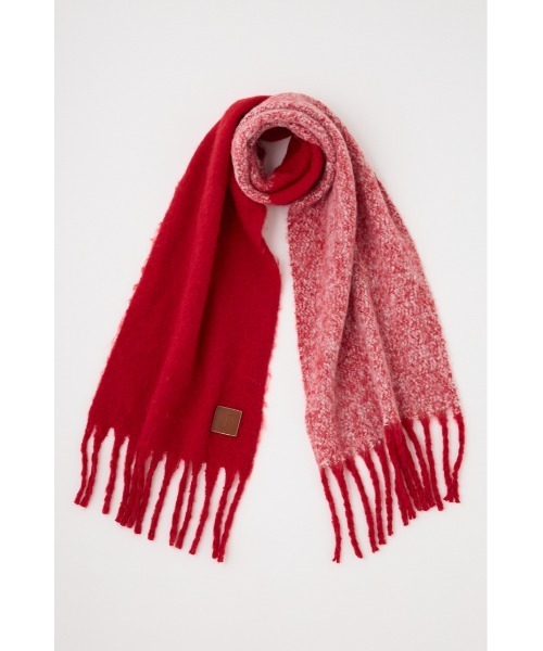 SLY（スライ）の「2WAY BIG MUFFLER Ⅱ ツーウェイ ビッグ マフラー ツー 秋服 冬服（マフラー・レディース・ブルー/レッド・FREE）」の10枚目の写真