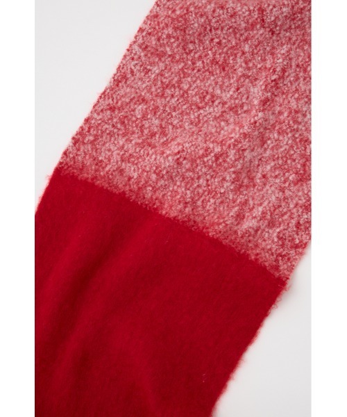 SLY（スライ）の「2WAY BIG MUFFLER Ⅱ ツーウェイ ビッグ マフラー ツー 秋服 冬服（マフラー・レディース・ブルー/レッド・FREE）」の13枚目の写真