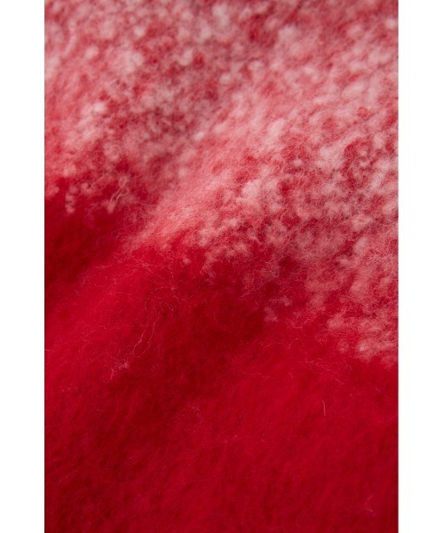 SLY（スライ）の「2WAY BIG MUFFLER Ⅱ ツーウェイ ビッグ マフラー ツー 秋服 冬服（マフラー・レディース・ブルー/レッド・FREE）」の14枚目の写真