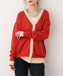 A.N.L（エーエヌエル　レーベル）の「A.N.L バイカラーニットカーデ（カーディガン/ボレロ）」