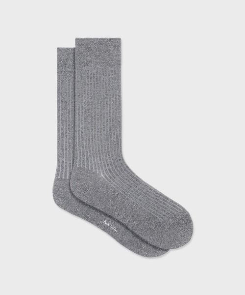 Paul Smith(ポールスミス)の「ラメ ソックス【250625 CS】(ソックス/靴下・メンズ・グレー/ライトブルー・25-27)」の2枚目の写真