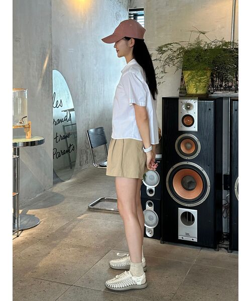 WOOALONG(ウアロン)の「Signature Logo ball cap - DUSTY PINK(キャップ・レディース・ライトピンク・MEDIUM/SMALL)」の14枚目の写真