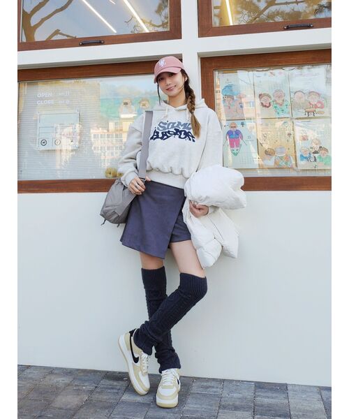 WOOALONG(ウアロン)の「Signature Logo ball cap - DUSTY PINK(キャップ・レディース・ライトピンク・MEDIUM/SMALL)」の7枚目の写真
