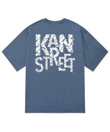 KTPN0084 クリックカルチャー ピグメント 半袖Tシャツ - ブルー