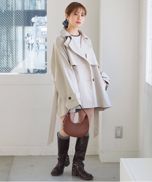 tiptop(ティップトップ)の「ミドル丈トレンチコート(トレンチコート・レディース・ベージュ/アイボリー・FREE)」の10枚目の写真