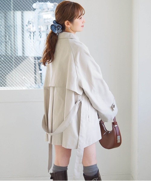 tiptop(ティップトップ)の「ミドル丈トレンチコート(トレンチコート・レディース・ベージュ/アイボリー・FREE)」の15枚目の写真