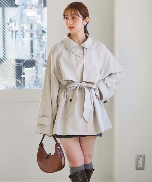 tiptop(ティップトップ)の「ミドル丈トレンチコート(トレンチコート・レディース・ベージュ/アイボリー・FREE)」の19枚目の写真