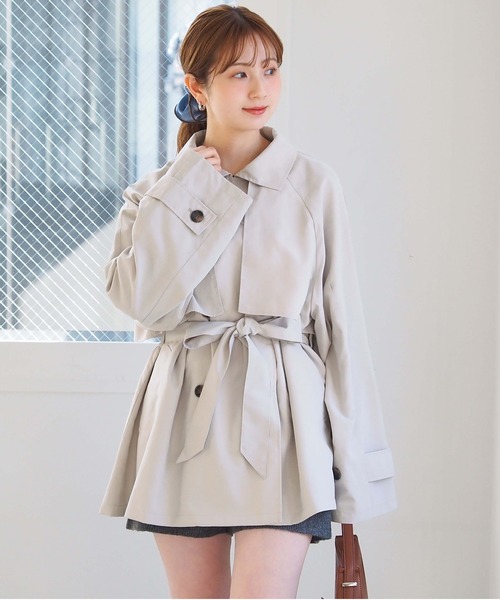 tiptop(ティップトップ)の「ミドル丈トレンチコート(トレンチコート・レディース・ベージュ/アイボリー・FREE)」の20枚目の写真