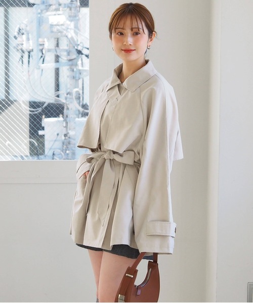 tiptop(ティップトップ)の「ミドル丈トレンチコート(トレンチコート・レディース・ベージュ/アイボリー・FREE)」の21枚目の写真