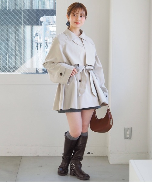 tiptop(ティップトップ)の「ミドル丈トレンチコート(トレンチコート・レディース・ベージュ/アイボリー・FREE)」の22枚目の写真