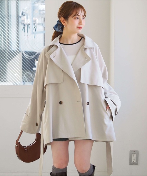 tiptop(ティップトップ)の「ミドル丈トレンチコート(トレンチコート・レディース・ベージュ/アイボリー・FREE)」の5枚目の写真