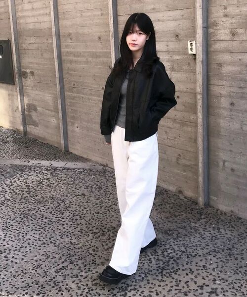 LADY VOLUME(レディーボリューム)の「9211 ウォッシングレザージャケット (ブラック)(ライダースジャケット・レディース・その他・FREE)」の4枚目の写真