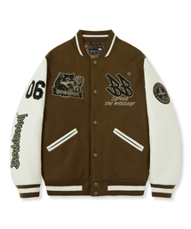 BB VARSITY JACKET - BROWN
