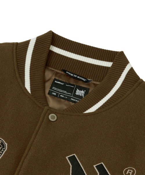 BROWNBREATH(ブラウンブレス)の「BB VARSITY JACKET - BROWN(その他アウター・レディース・その他・MEDIUM/LARGE/X-LARGE)」の3枚目の写真