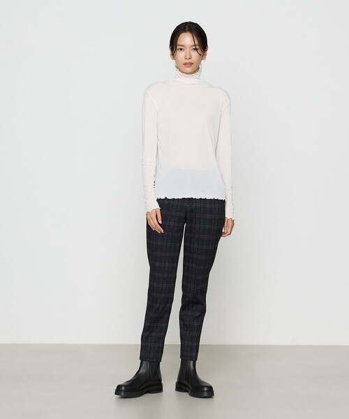 Gabardine K.T（ギャバジンケーティー）の「〔 +サイズ 〕 ハイテンション のびのびあったか裏起毛パンツ（その他パンツ・レディース・ライトグレー系・13号）」の8枚目の写真