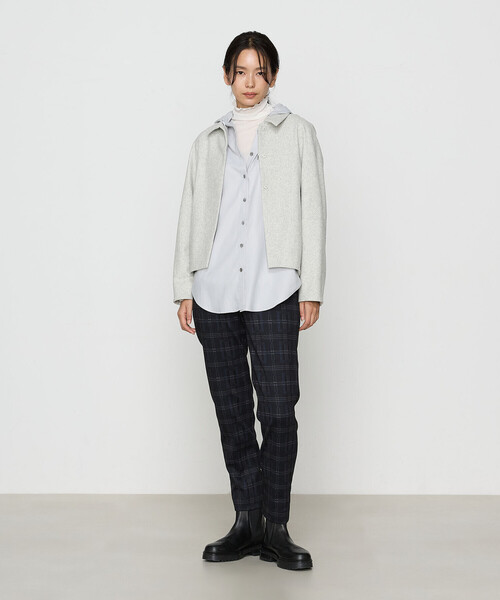 Gabardine K.T（ギャバジンケーティー）の「〔 +サイズ 〕 ハイテンション のびのびあったか裏起毛パンツ（その他パンツ・レディース・ライトグレー系・13号）」の10枚目の写真