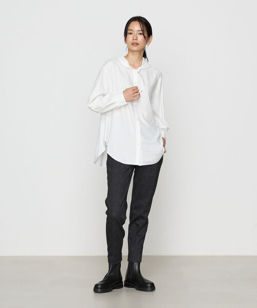 Gabardine K.T（ギャバジンケーティー）の「〔 +サイズ 〕 ハイテンション のびのびあったか裏起毛パンツ（その他パンツ・レディース・ライトグレー系・13号）」の14枚目の写真