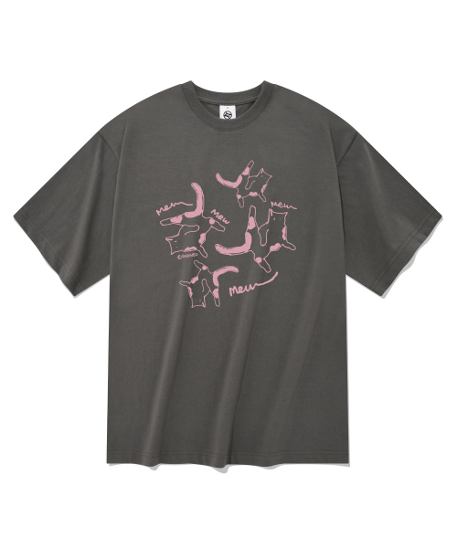 RADINEO(ラディネオ)の「キャッツ 半袖Tシャツ グレー(Tシャツ/カットソー・メンズ・その他・MEDIUM/SMALL/X-LARGE/LARGE)」の1枚目の写真