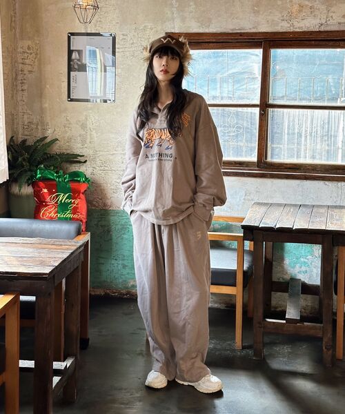 A NOTHING(アナッシング)の「PIN-KNIT BALLOON PANTS (Beige)(スウェットパンツ・レディース・その他・MEDIUM/LARGE)」の3枚目の写真