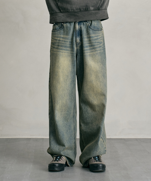 DECET(デケト)の「Tin Washed Wide Jeans DCPT059RustYellow(デニムパンツ・レディース・その他・26/28/30/32/34)」の16枚目の写真