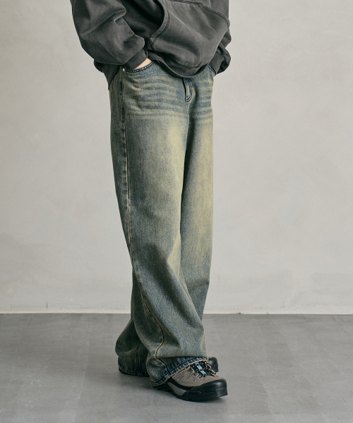 DECET(デケト)の「Tin Washed Wide Jeans DCPT059RustYellow(デニムパンツ・レディース・その他・26/28/30/32/34)」の17枚目の写真