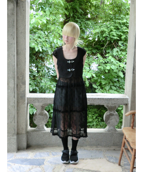 ピュアレースロングドレス（ブラック）