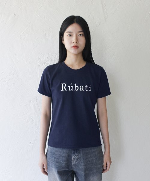 RUBATI(ルバティ)の「セリフルバティロゴTシャツ_ネイビー(Tシャツ/カットソー・レディース・その他・size2/size1)」の6枚目の写真